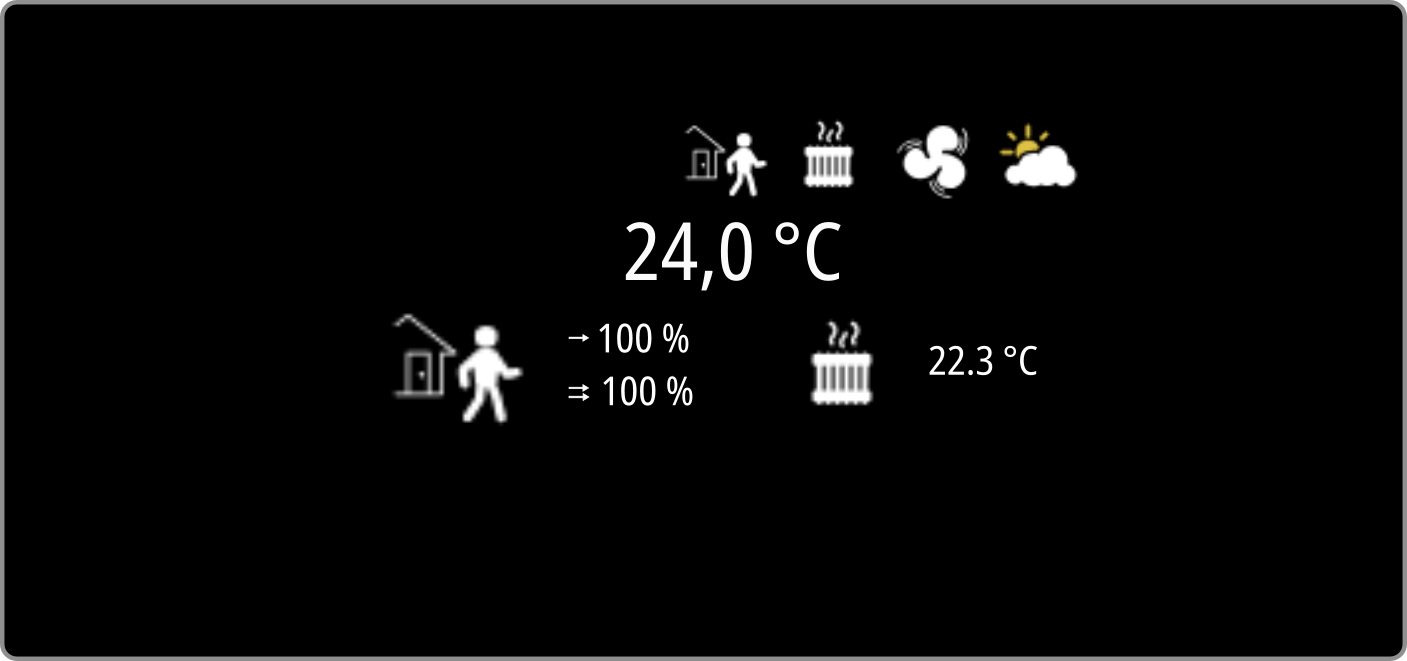 Room controller premium display